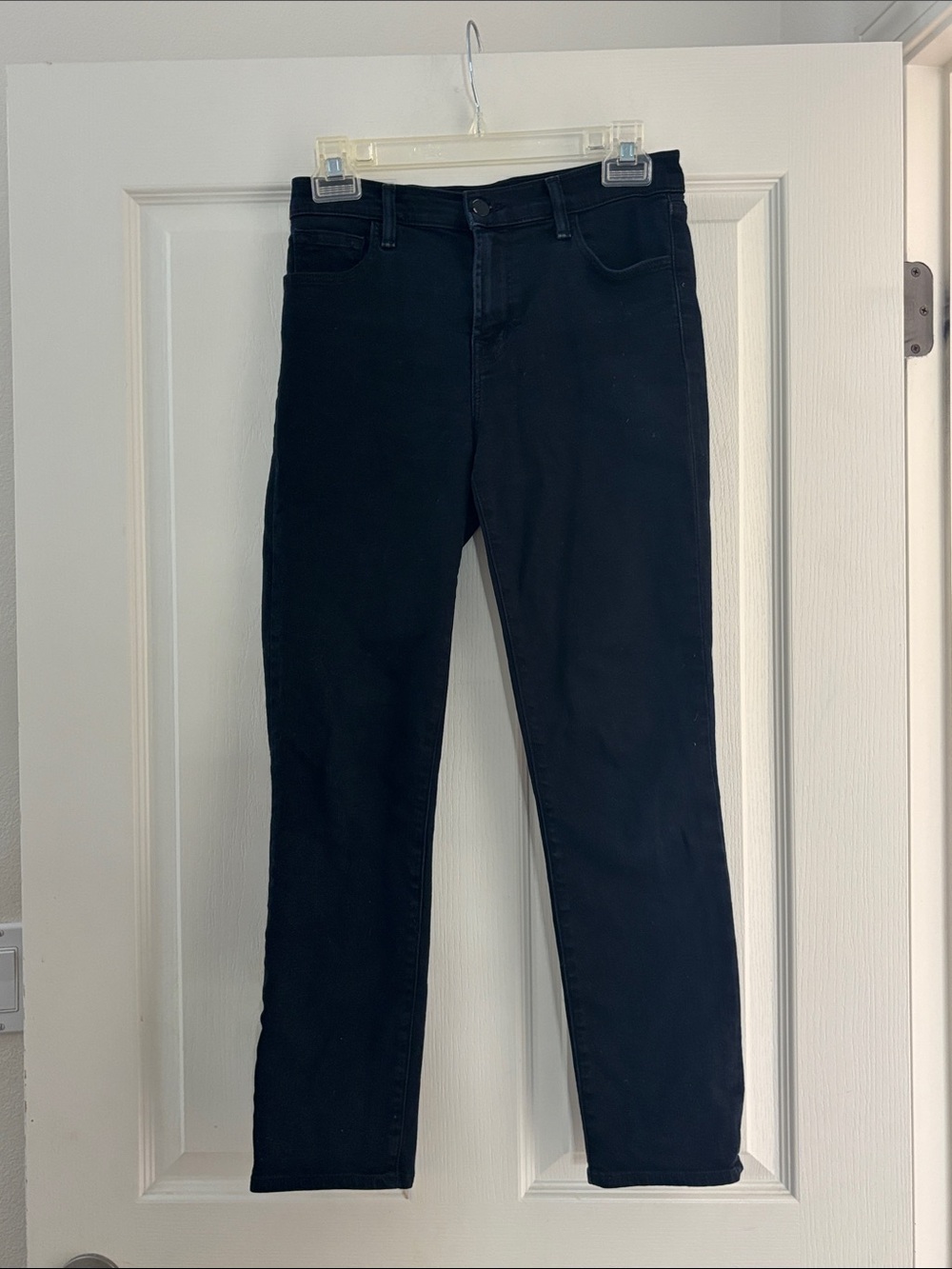 J Brand Black Ruby High Rise Crop Jeans Sz 25